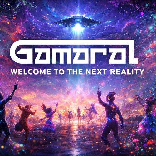 Capa oficial de Welcome to the Next Reality, com nave e cenário psicodélico alienígena
